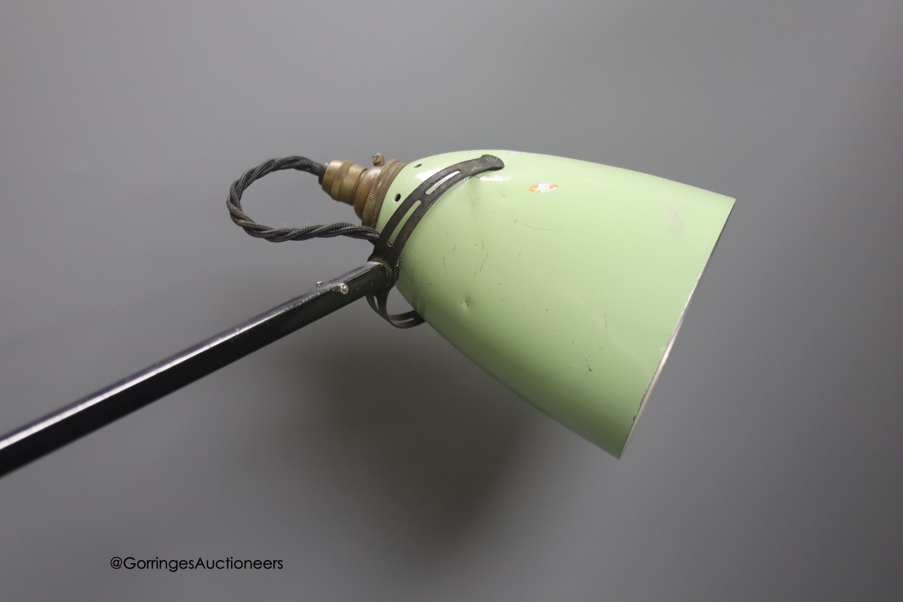 An Anglepoise painted metal desk lamp, by Herbert Terry